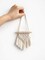 3-Pack Mini Macramé Wall Hangings – Boho Cute Christmas Tree Décor, Small 8" W x 9" H, Perfect for Living Room, Bedroom, Bathroom, Teen Girls’ Room, Dorm, Home Office, or Gift